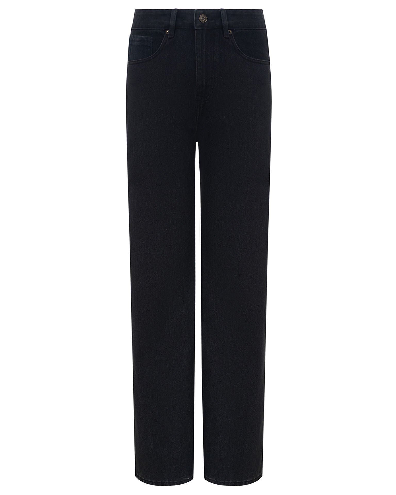 Straight-leg jeans in black, Black — photo 8