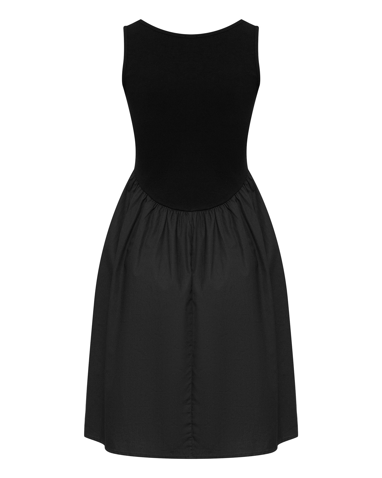 Black Pinafore Dress, Black — photo 9