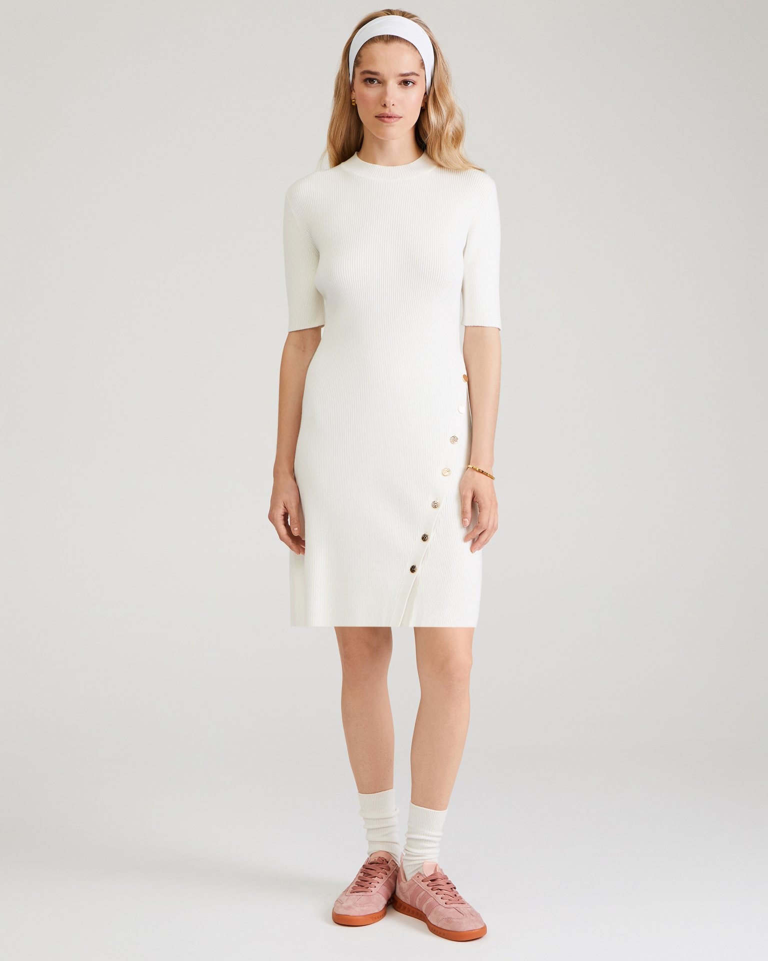 Knit dress, Milk — photo 2