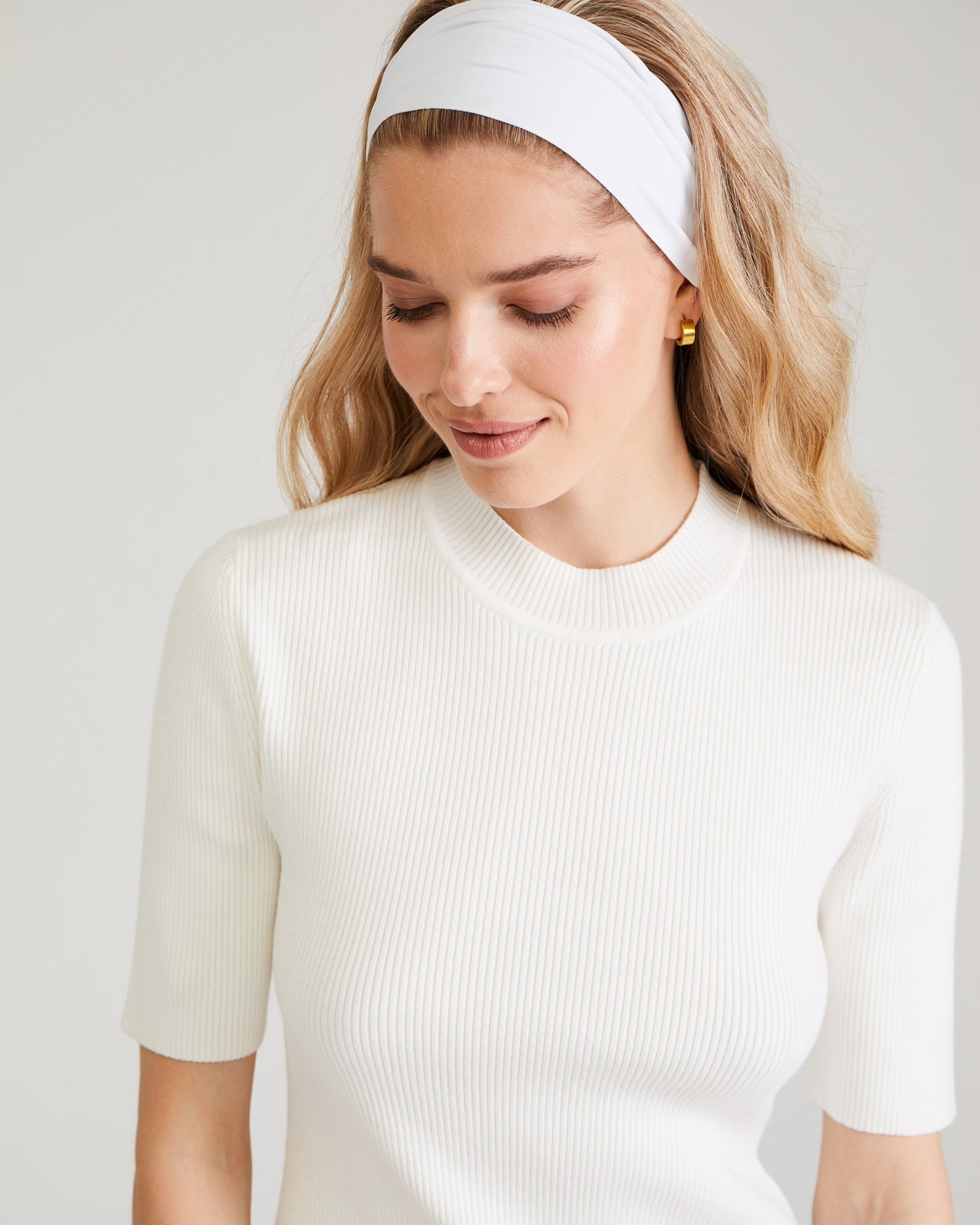 Knit dress, Milk — photo 6