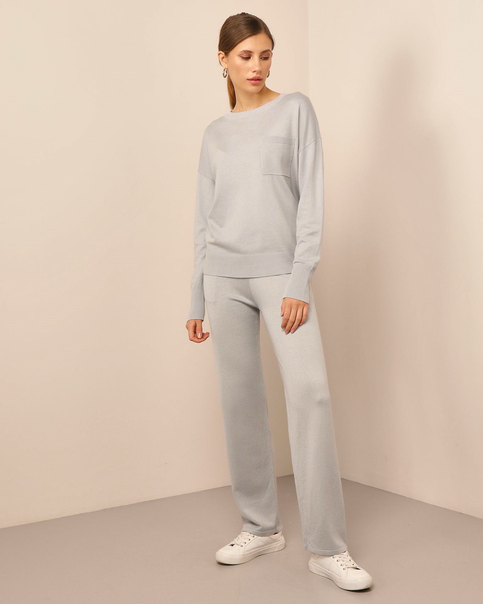 Suit with raglan sleeve, Grey — photo 2