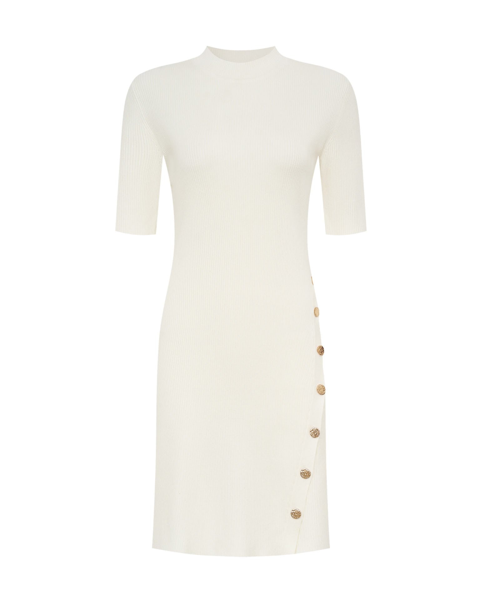 Knit dress, Milk — photo 9