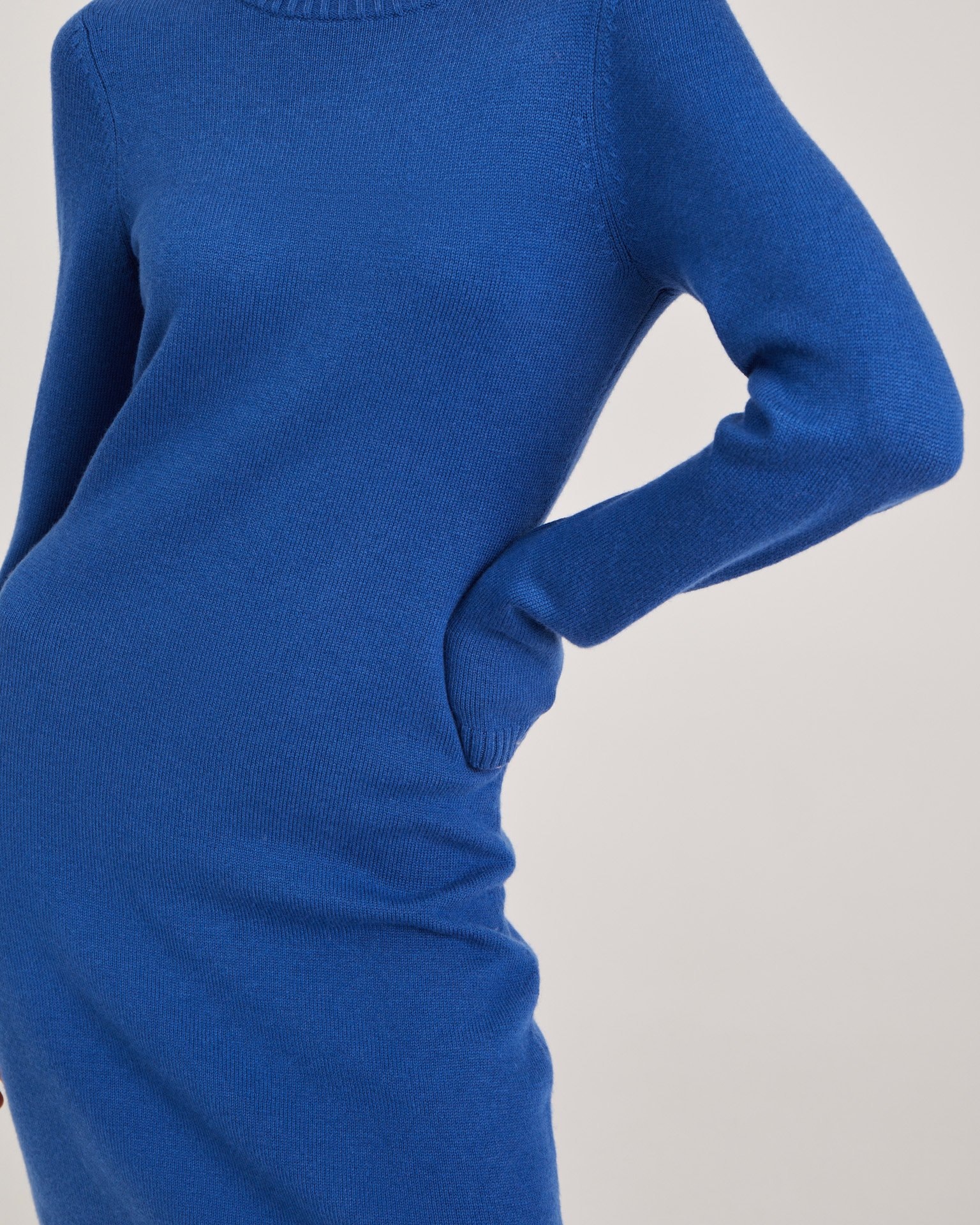 Knitted dress, Blue — photo 7