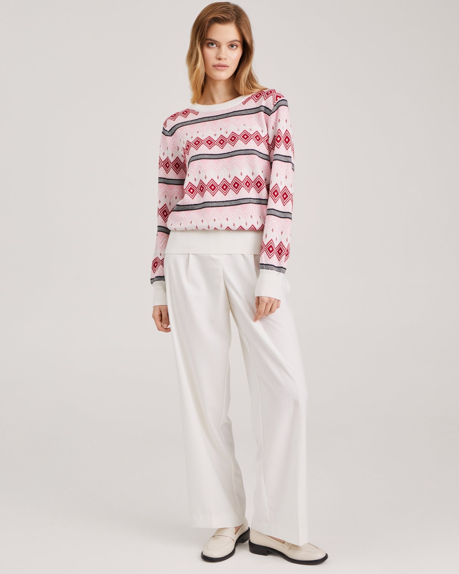 Patterned jumper, Pink