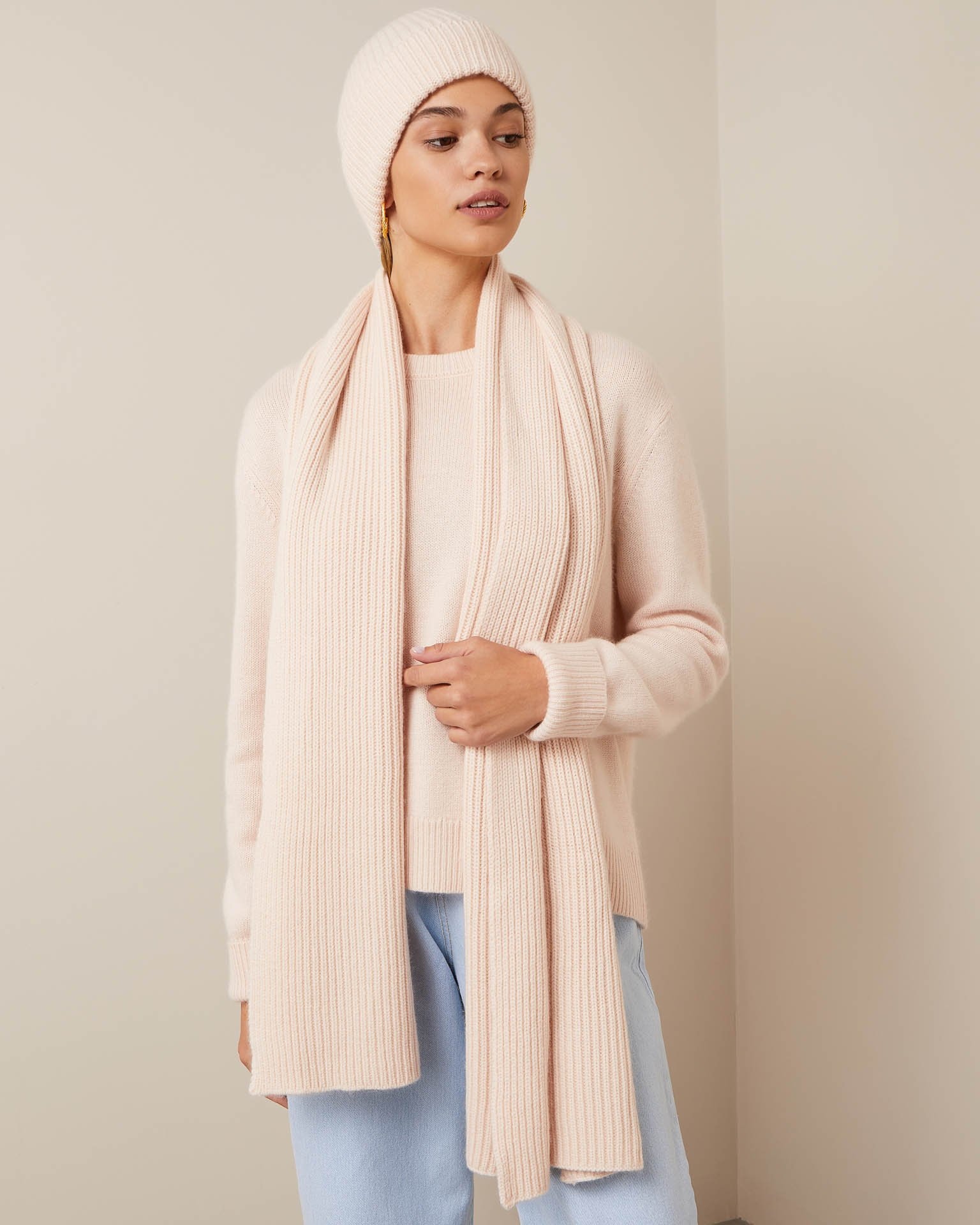 Light Pink Scarf, Pink — photo 2