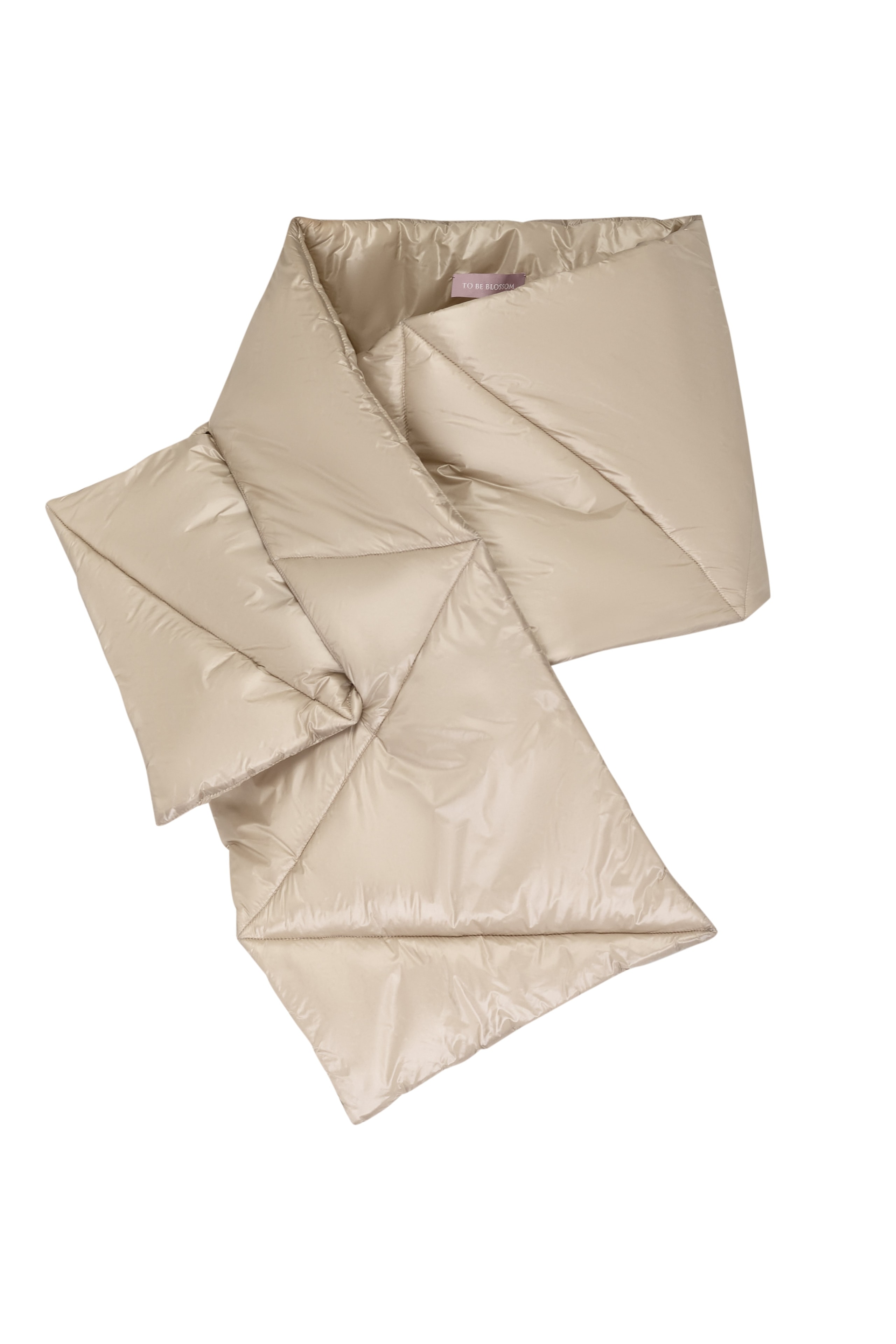 Quilted scarf, Beige — photo 6