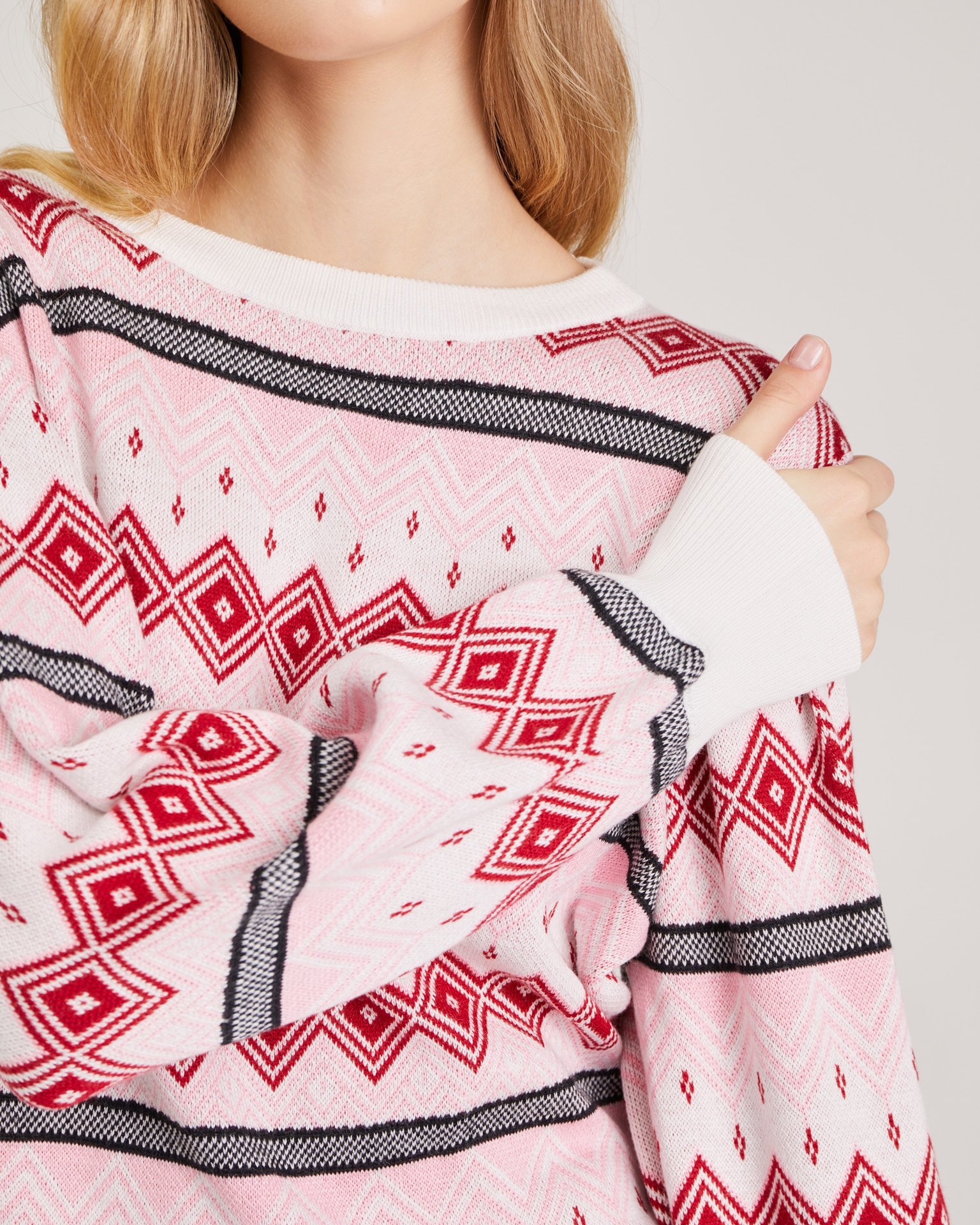 Patterned jumper, Pink — photo 8
