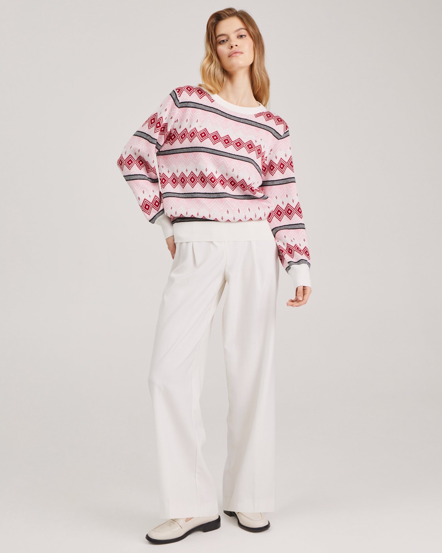 Patterned jumper, Pink — photo 2