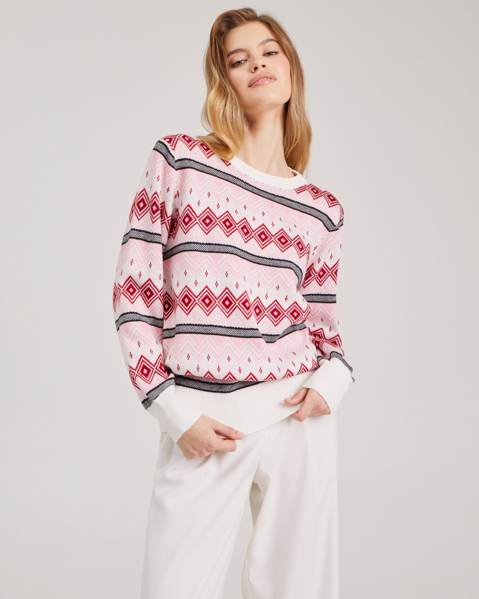 Patterned jumper, Pink — photo 5