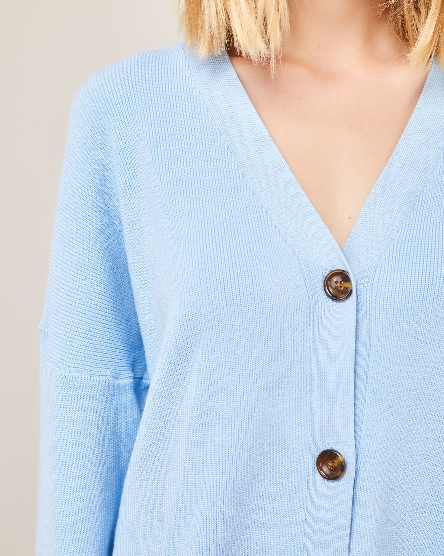 Oversized cardigan, Blue — photo 4