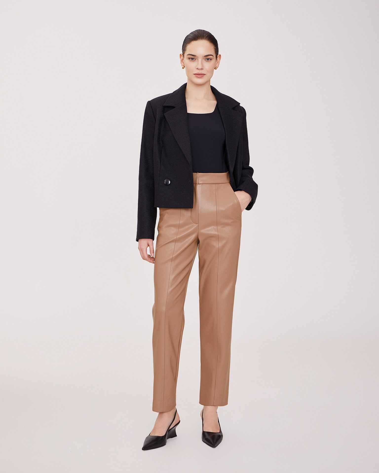 Trousers in a coffee shade, Coffee — photo 2
