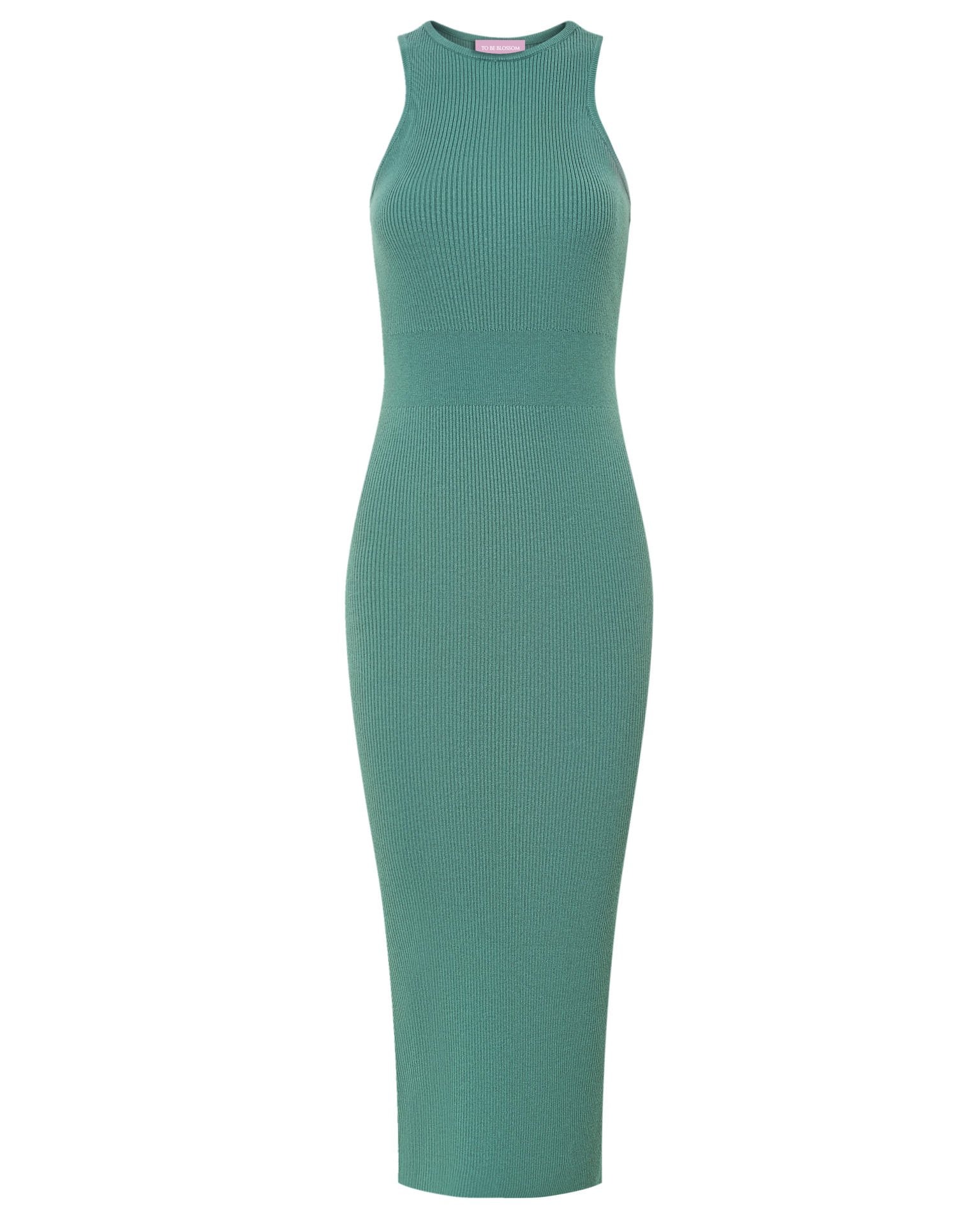 Sleeveless Dress, Green — photo 7