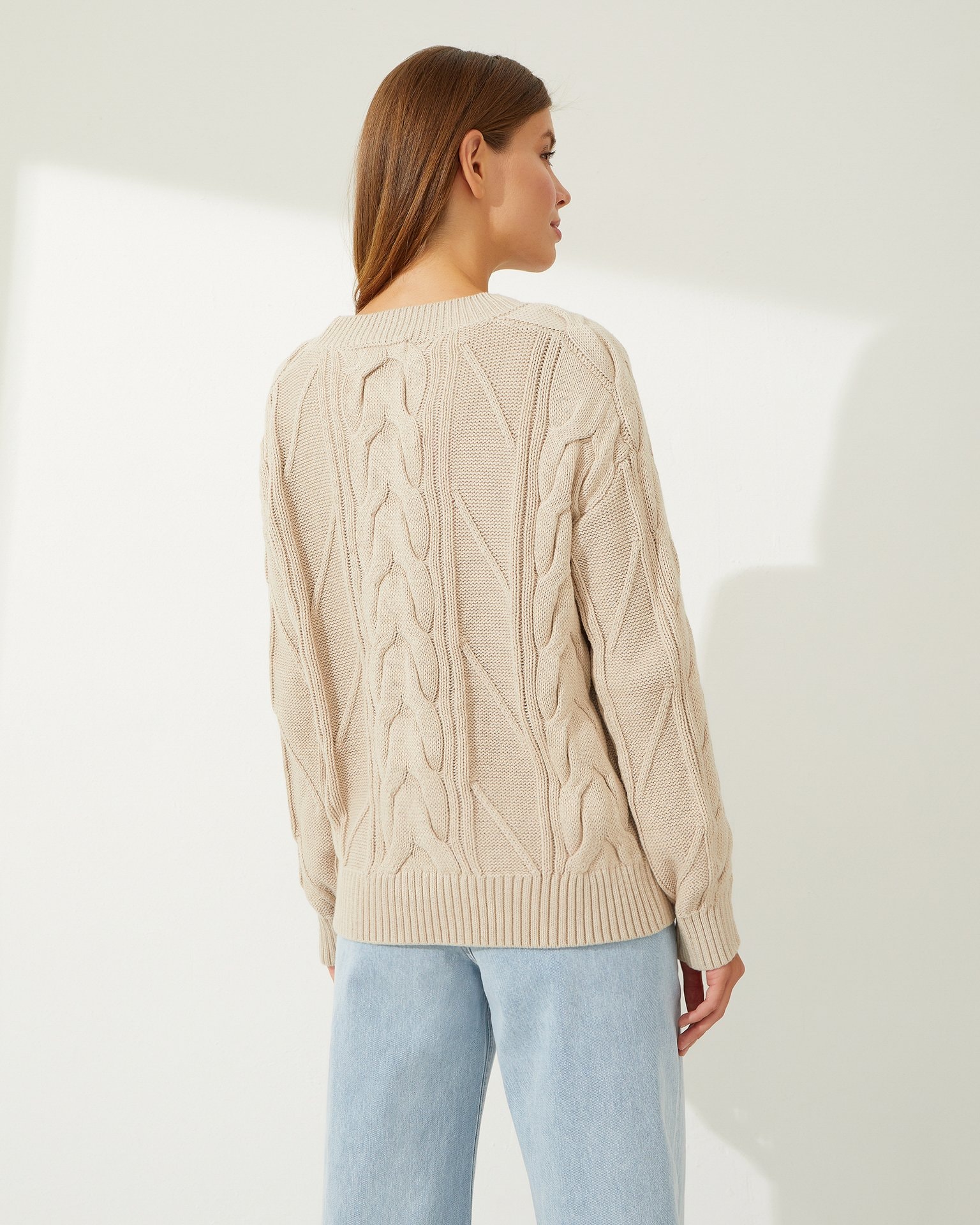 Knit sweater, Beige — photo 3