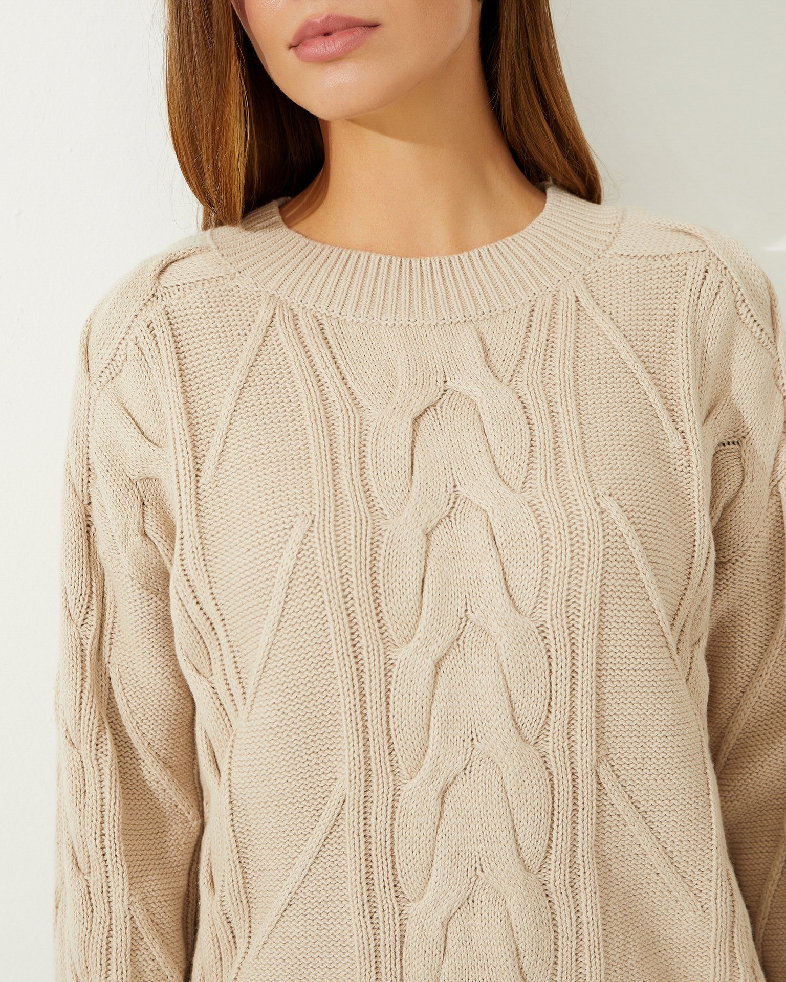 Knit sweater, Beige — photo 6