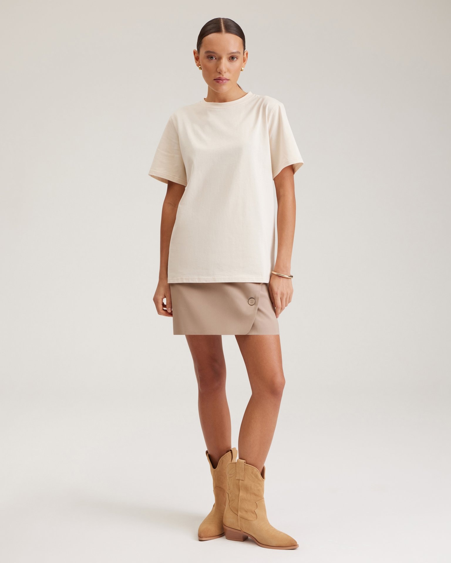 Basic Beige T-shirt, Beige