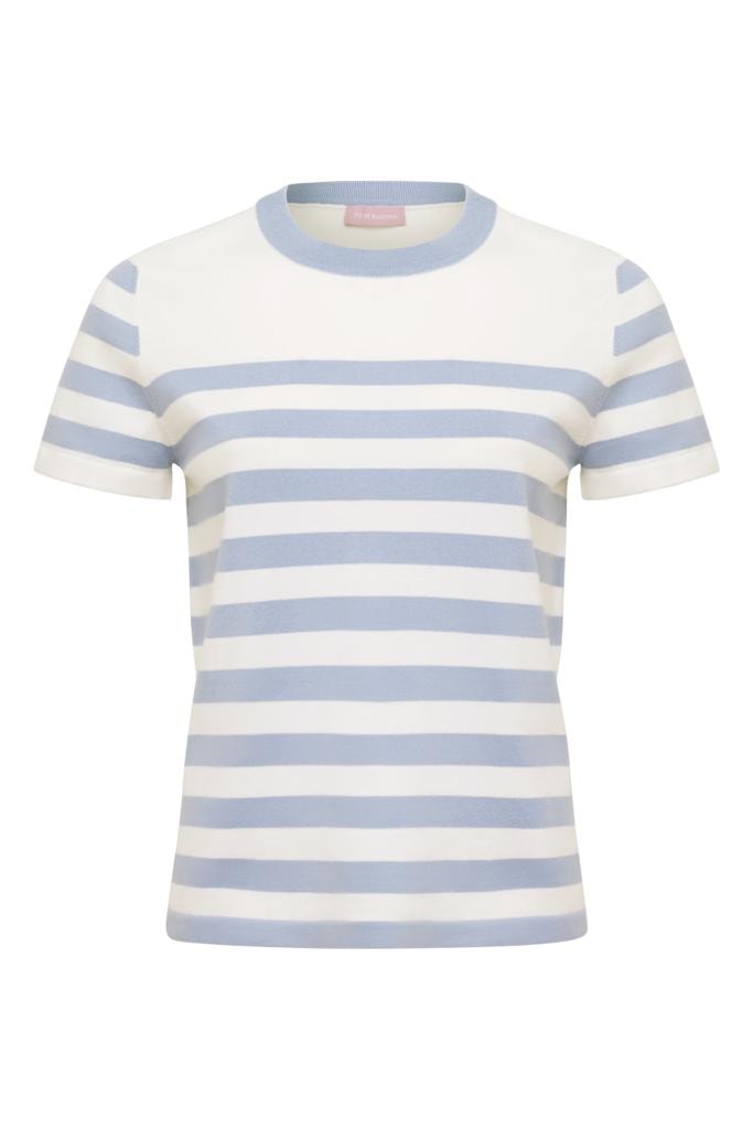 Straight-cut t-shirt, Light blue