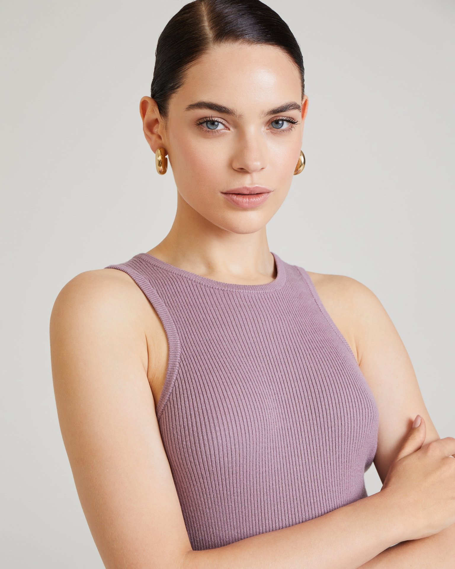 Dusty pink sleeveless dress, Powder — photo 6