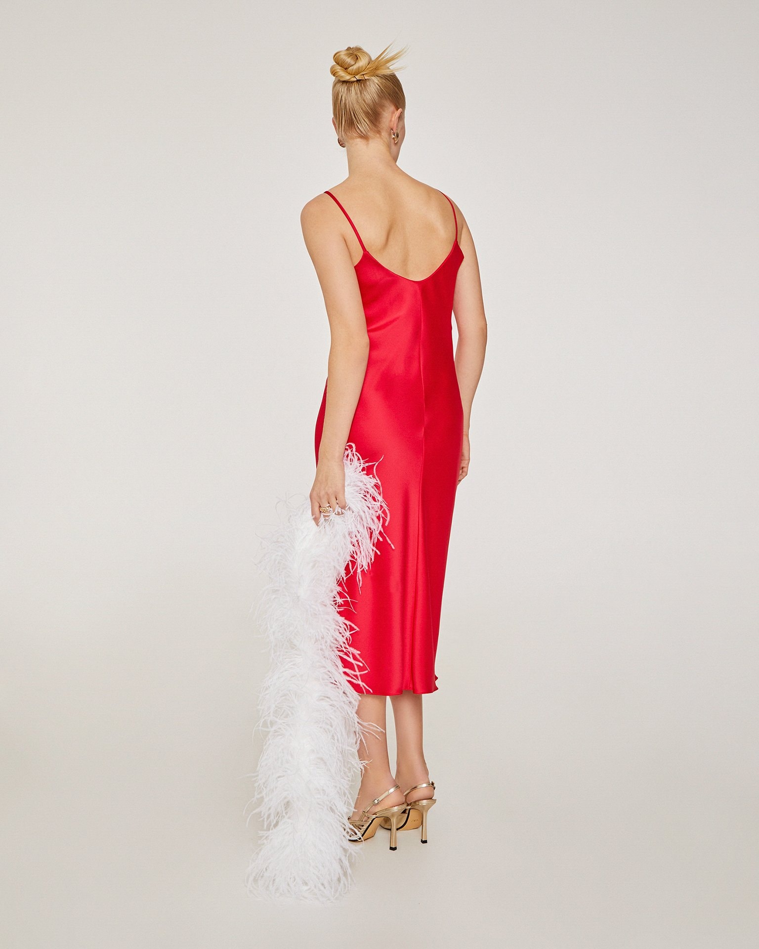 Ostrich Feather Boa, White — photo 4