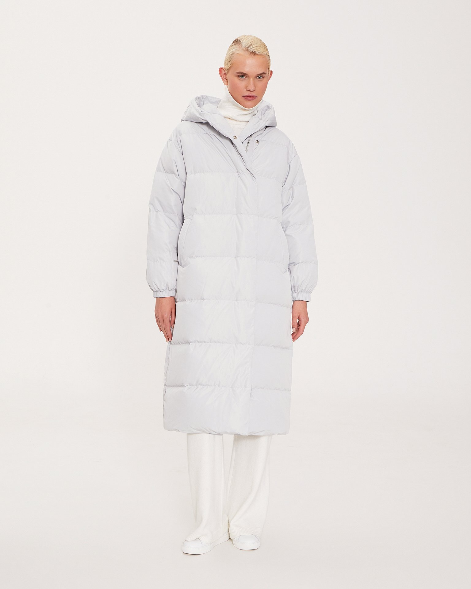 Quilted down jacket, Gray — photo 2