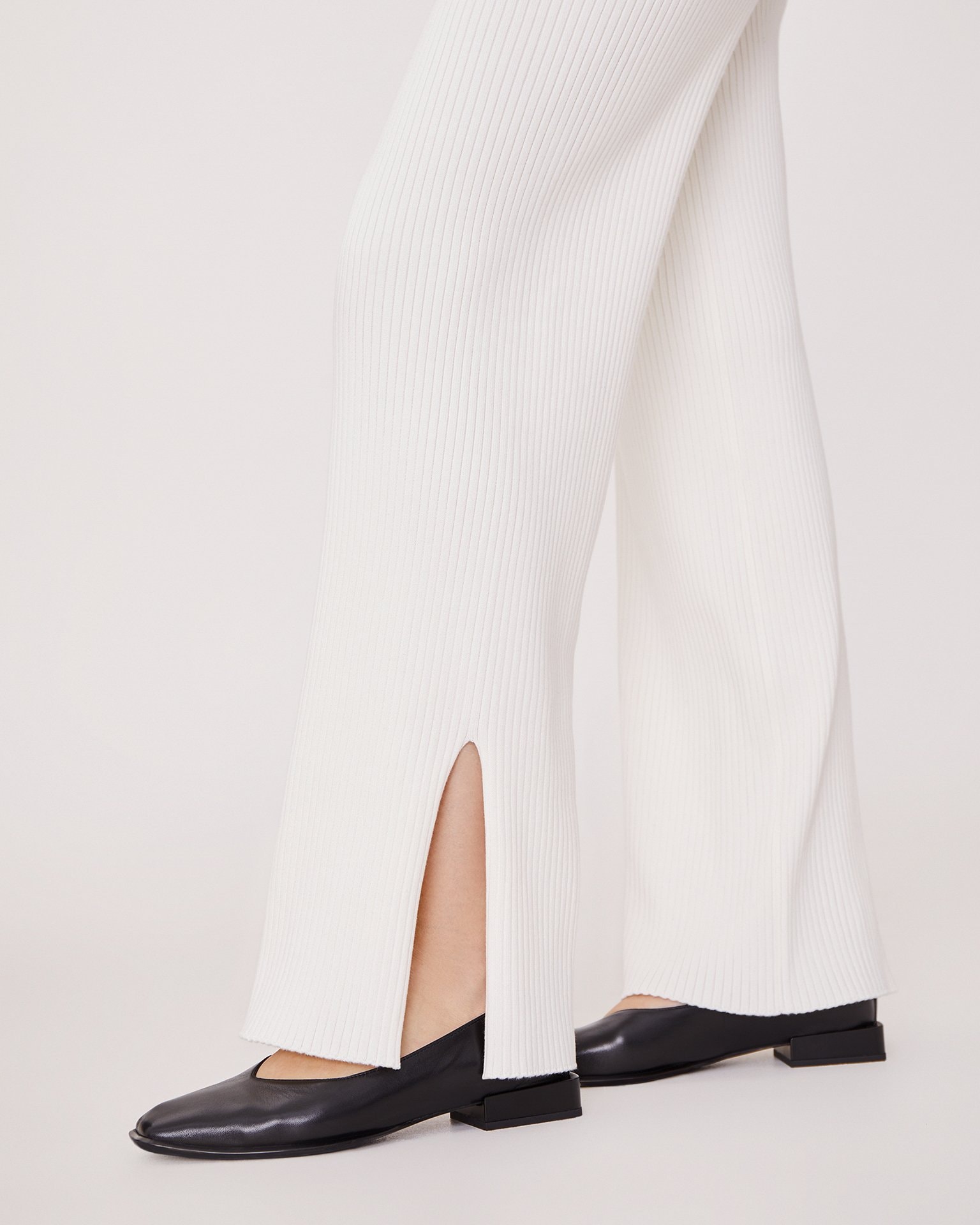 Viscose trousers, Milk — photo 3
