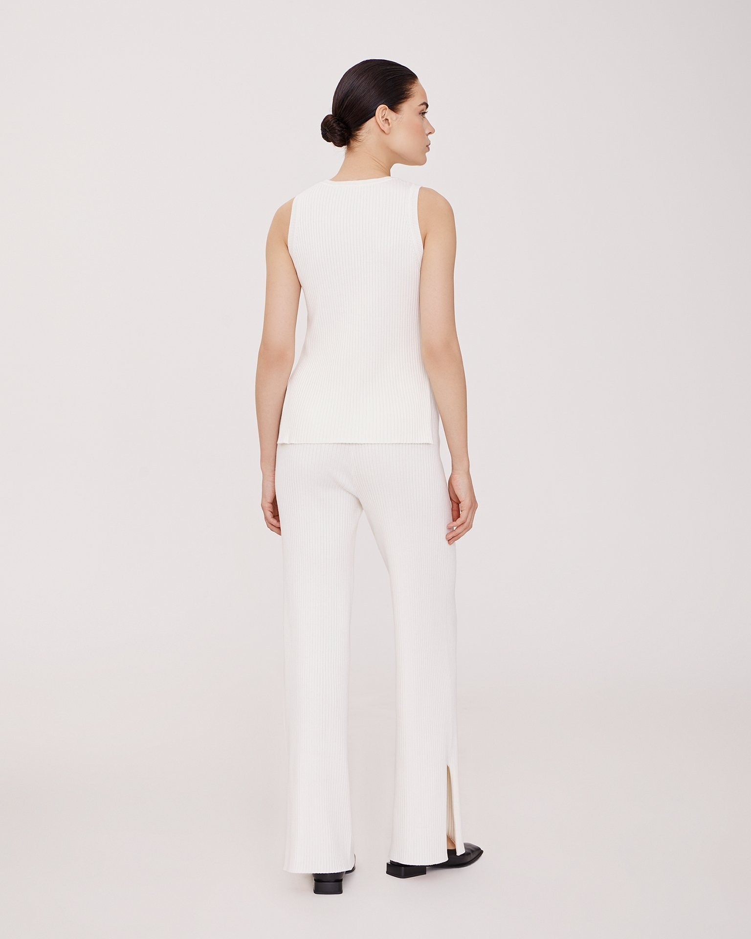 Viscose trousers, Milk — photo 2
