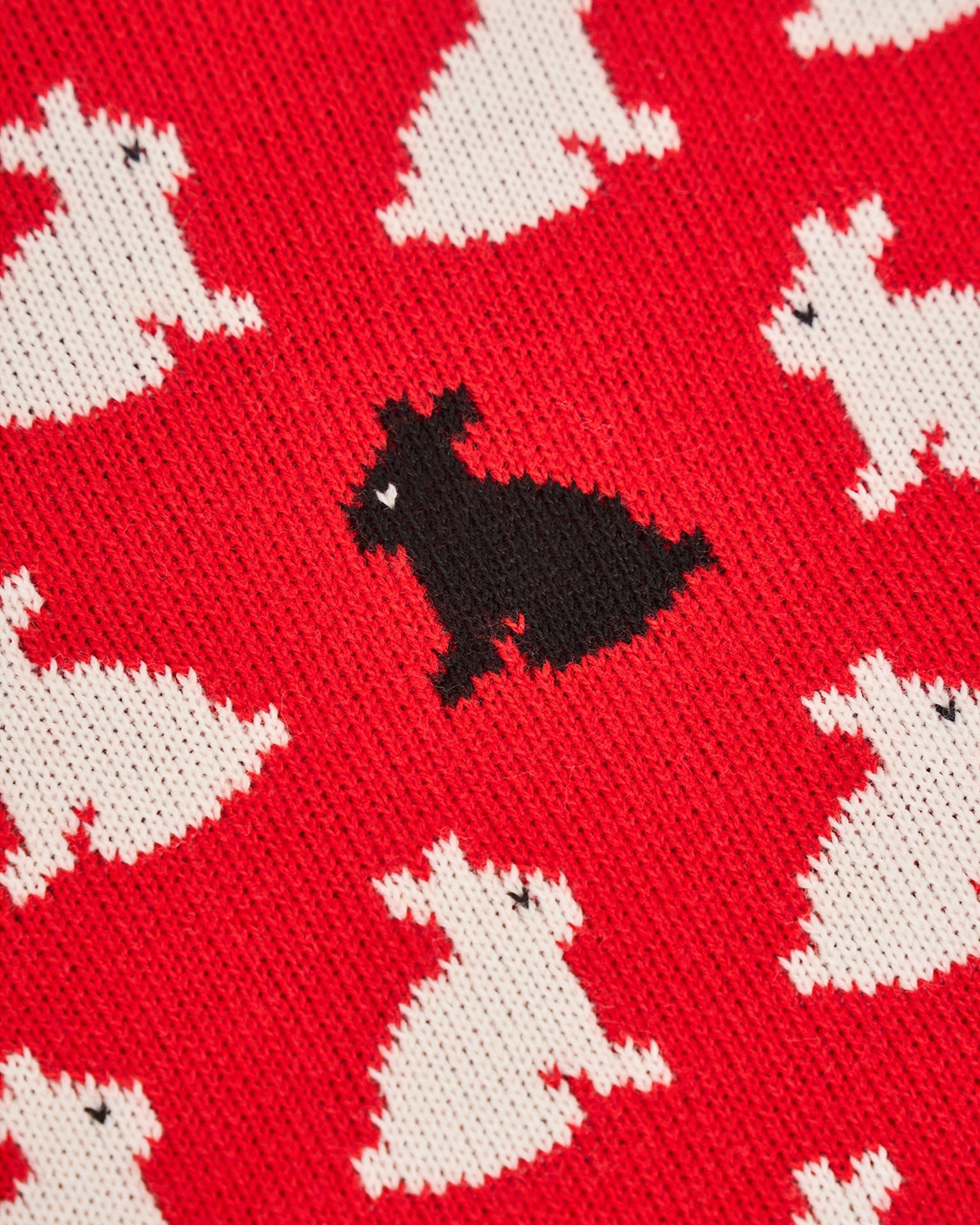 Children's jumper with rabbits, Red — photo 4