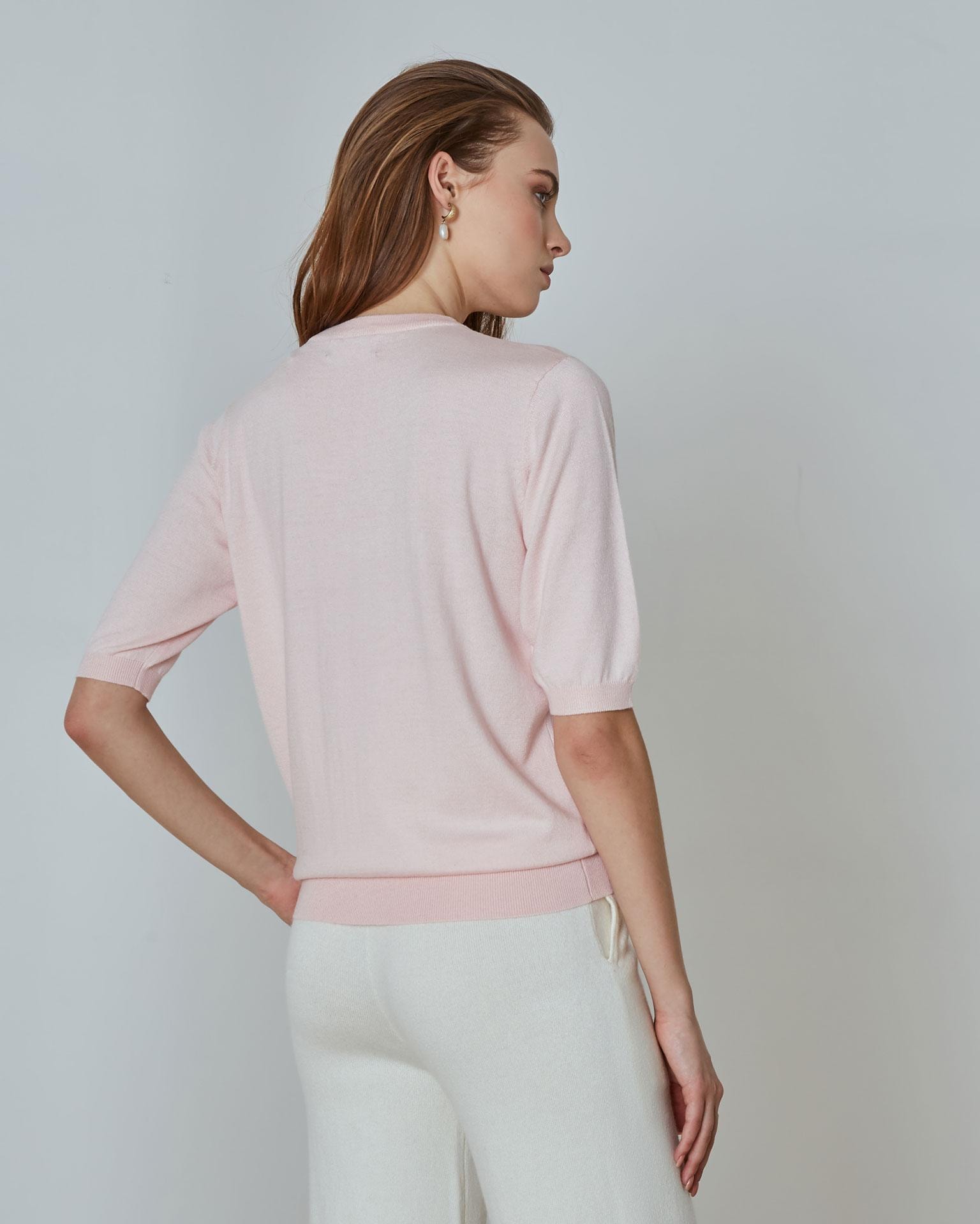 Fine-knit jumper, Powder — photo 3
