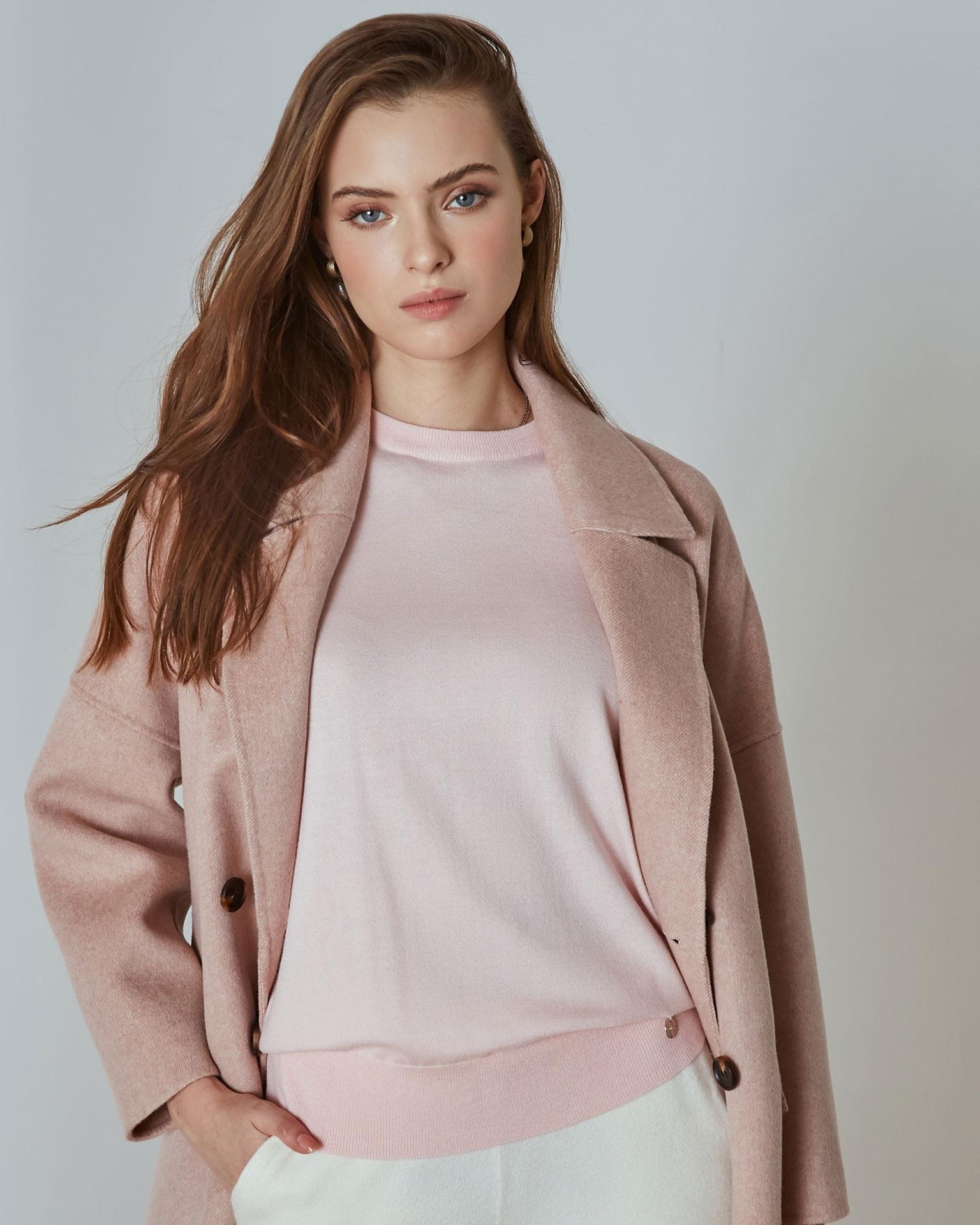 Fine-knit jumper, Powder — photo 4