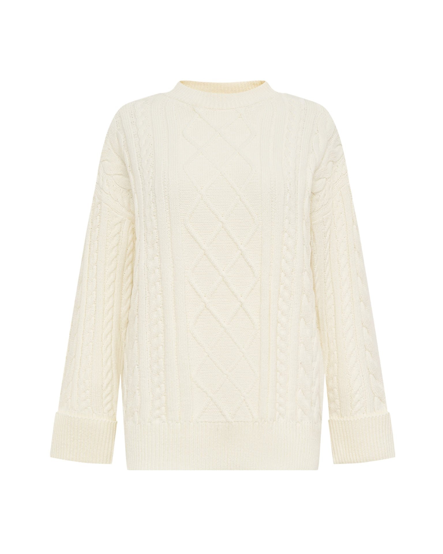 Textured jumper in white, White — photo 7
