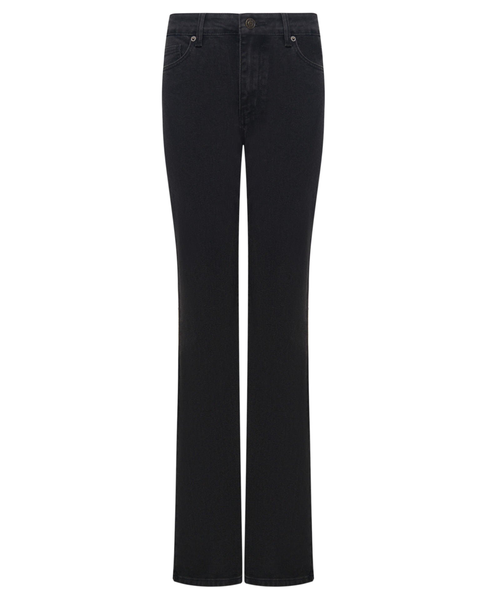 Black flared jeans, Black — photo 8