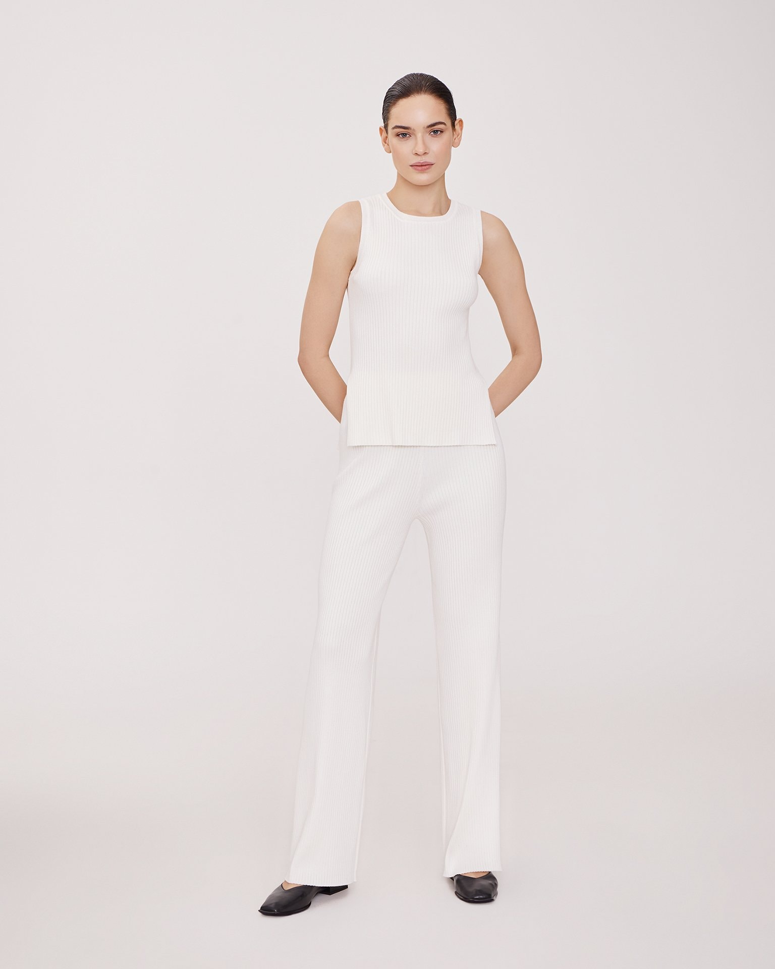White spaghetti strap top, Milky — photo 2