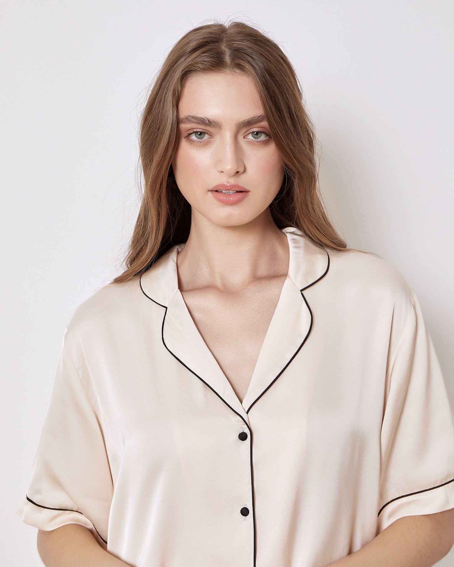 Cream-coloured shirt, Cream — photo 5
