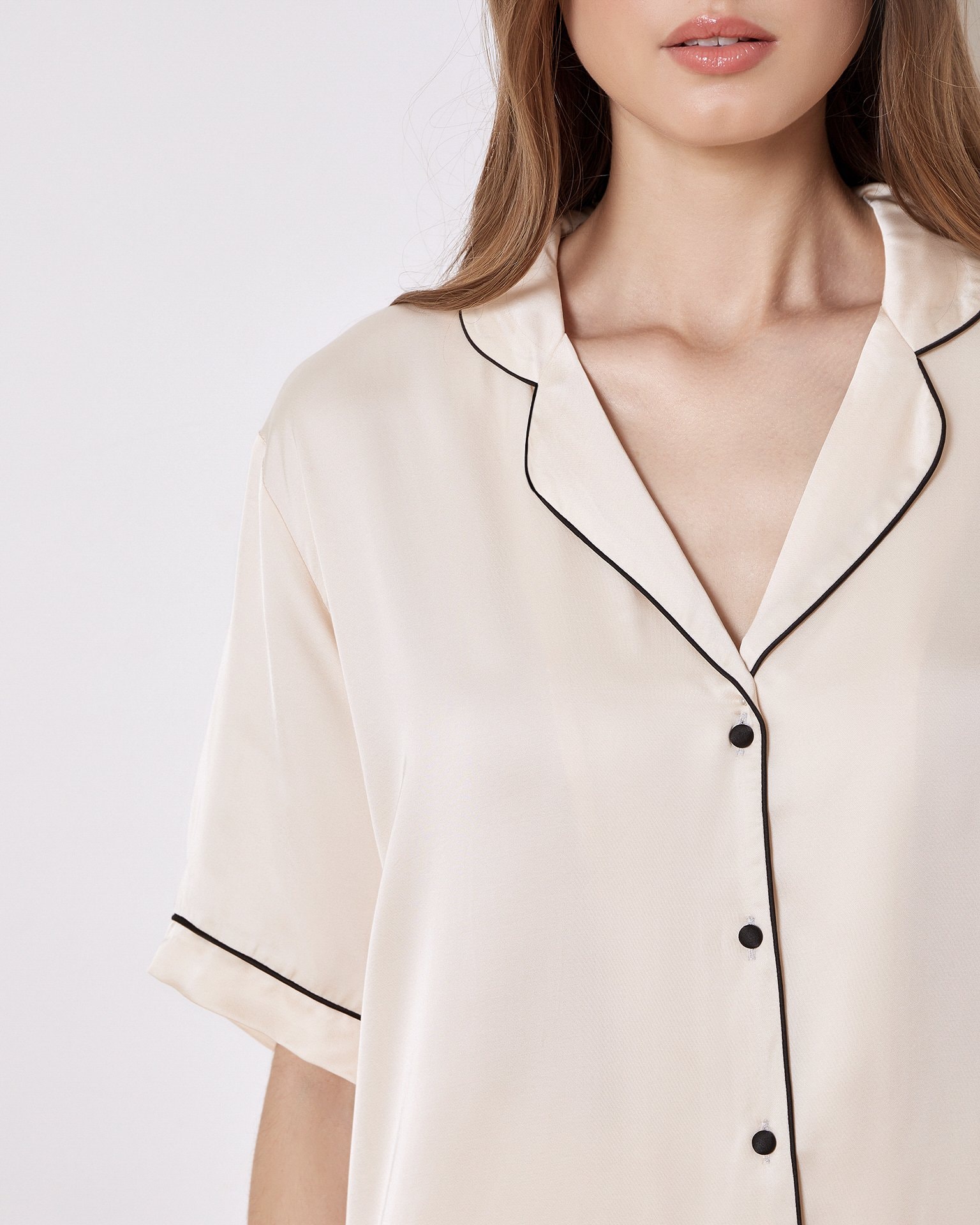 Cream-coloured shirt, Cream — photo 6