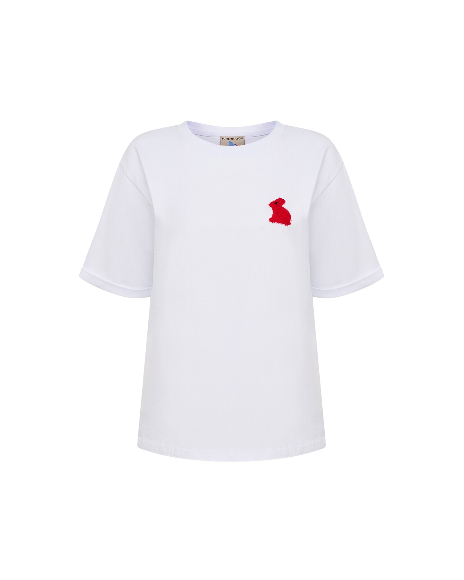 T-shirt with a rabbit, White — photo 2