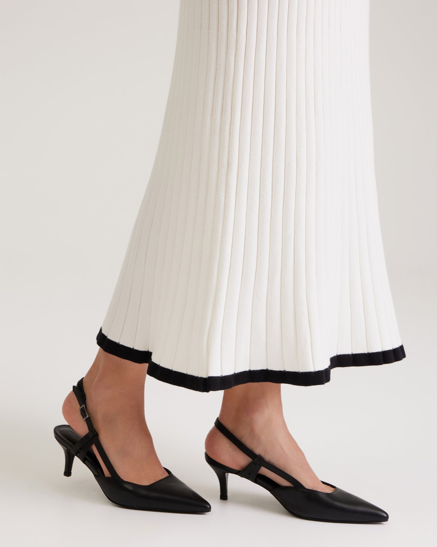 Slingback pumps, Black — photo 4