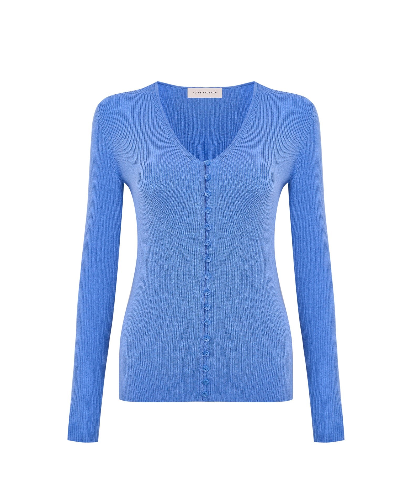 Button-front cardigan, Sky Blue — photo 2