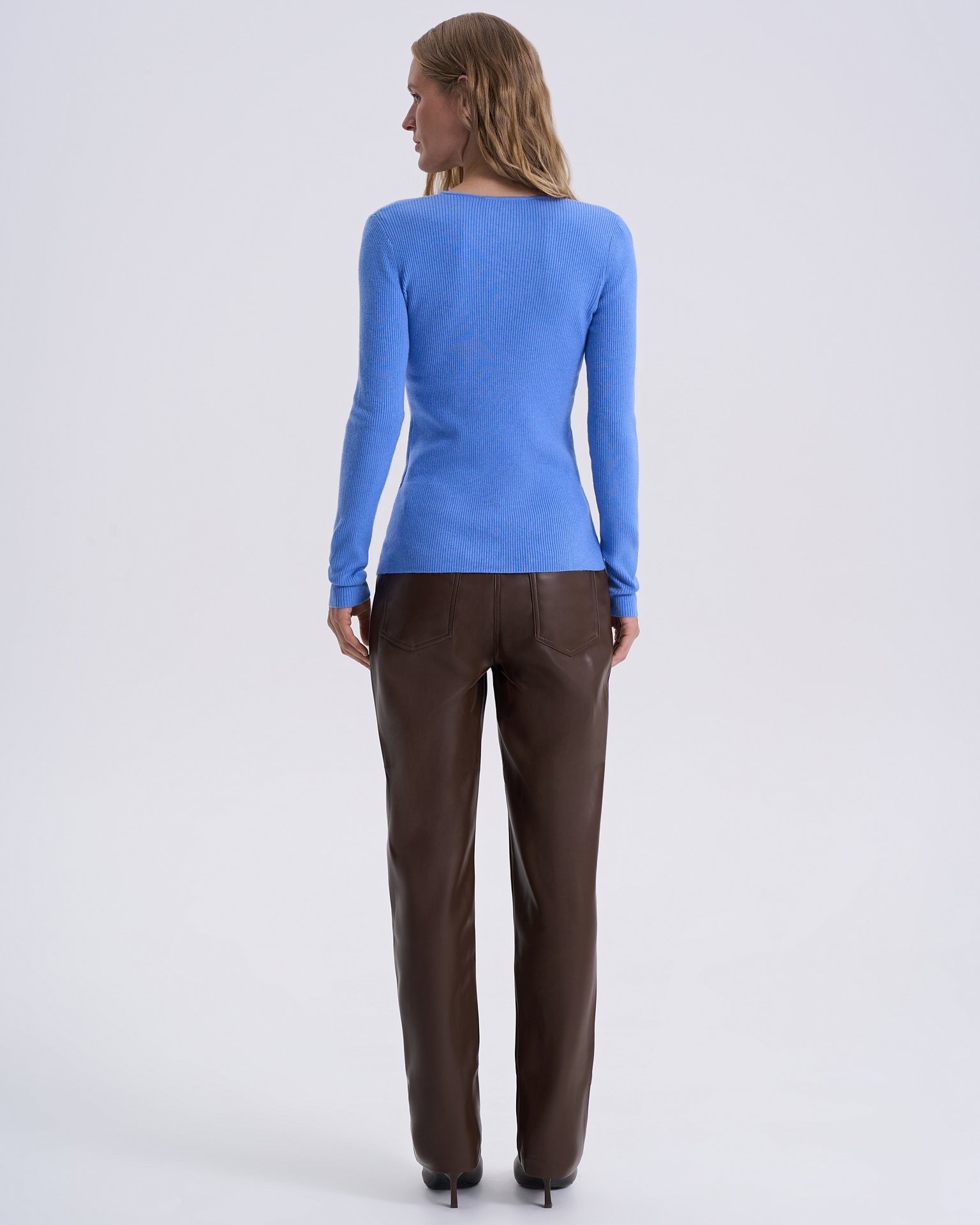 Button-front cardigan, Sky Blue — photo 6