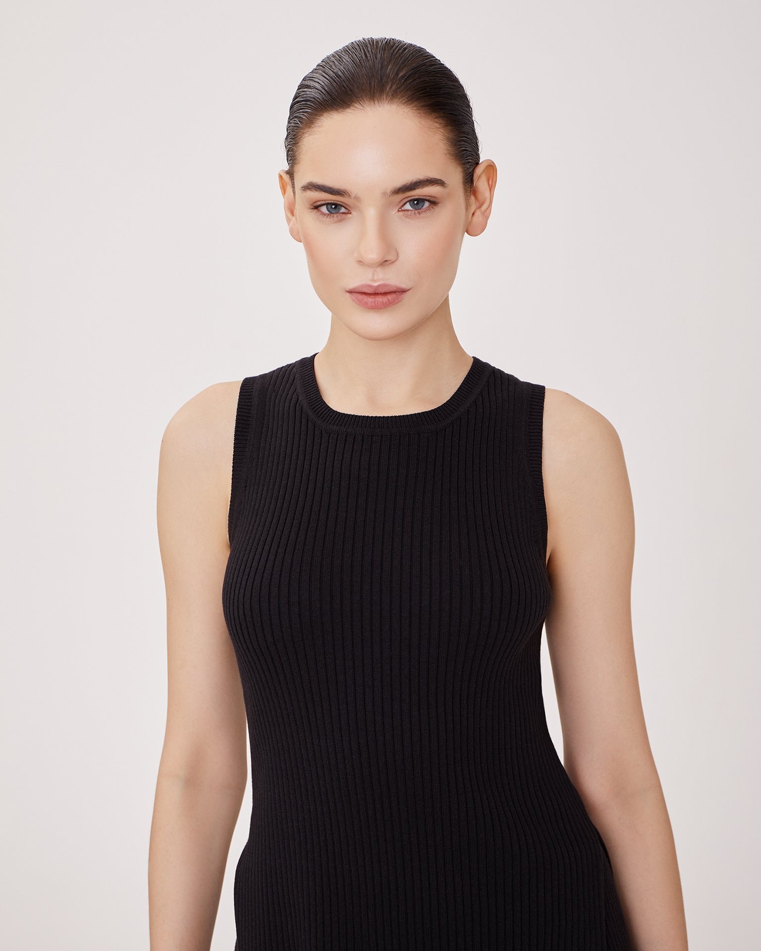 Sleeveless top, Black — photo 6