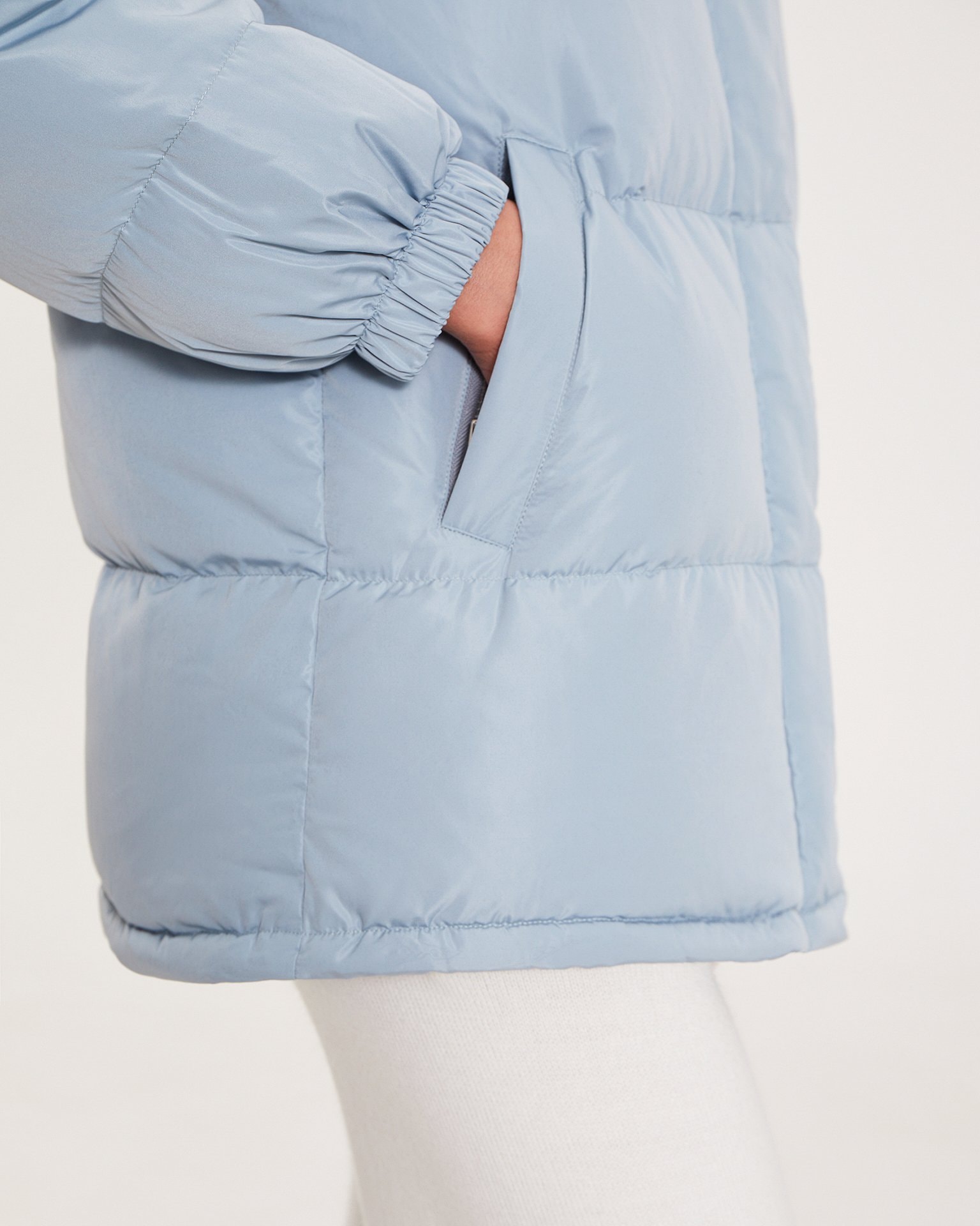 Longline Blue Jacket, Grey-Blue — photo 6