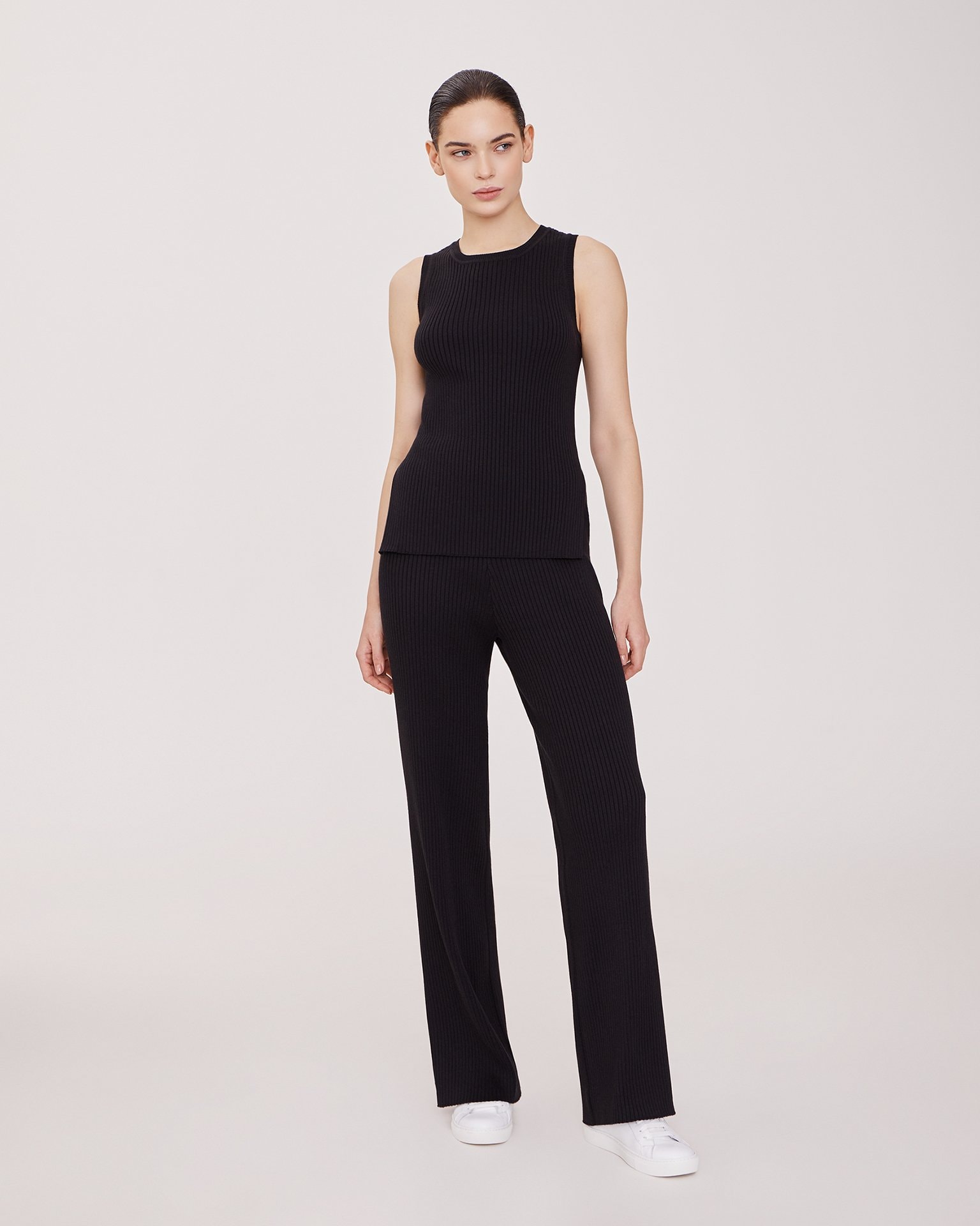 Sleeveless top, Black — photo 3