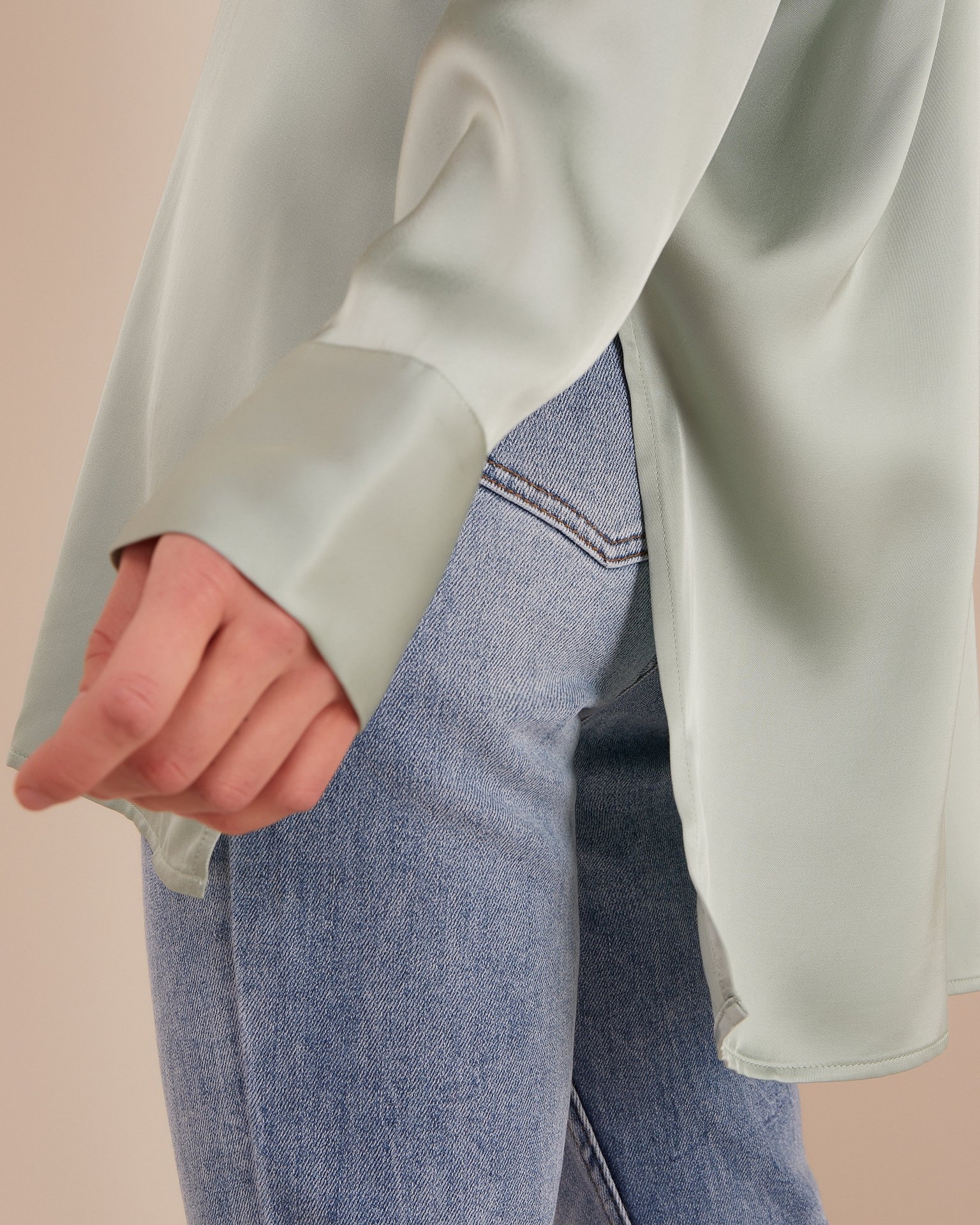 Mint-coloured blouse, Mint — photo 4