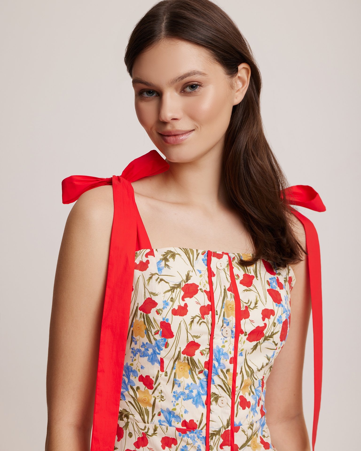 Floral print sundress, Red — photo 5