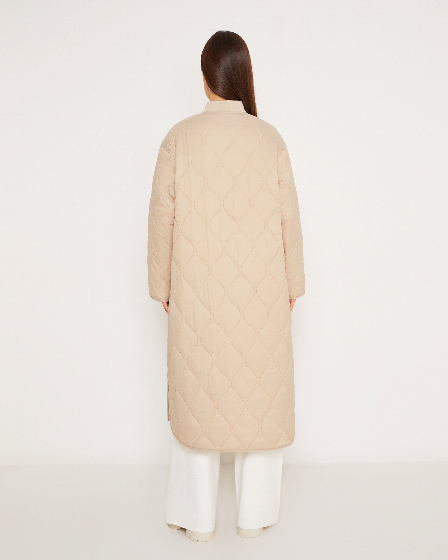 Coat with patch pockets, Beige — photo 3