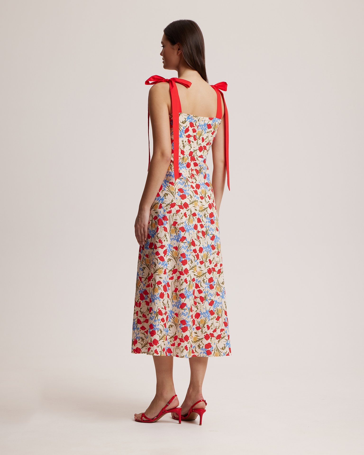 Floral print sundress, Red — photo 4