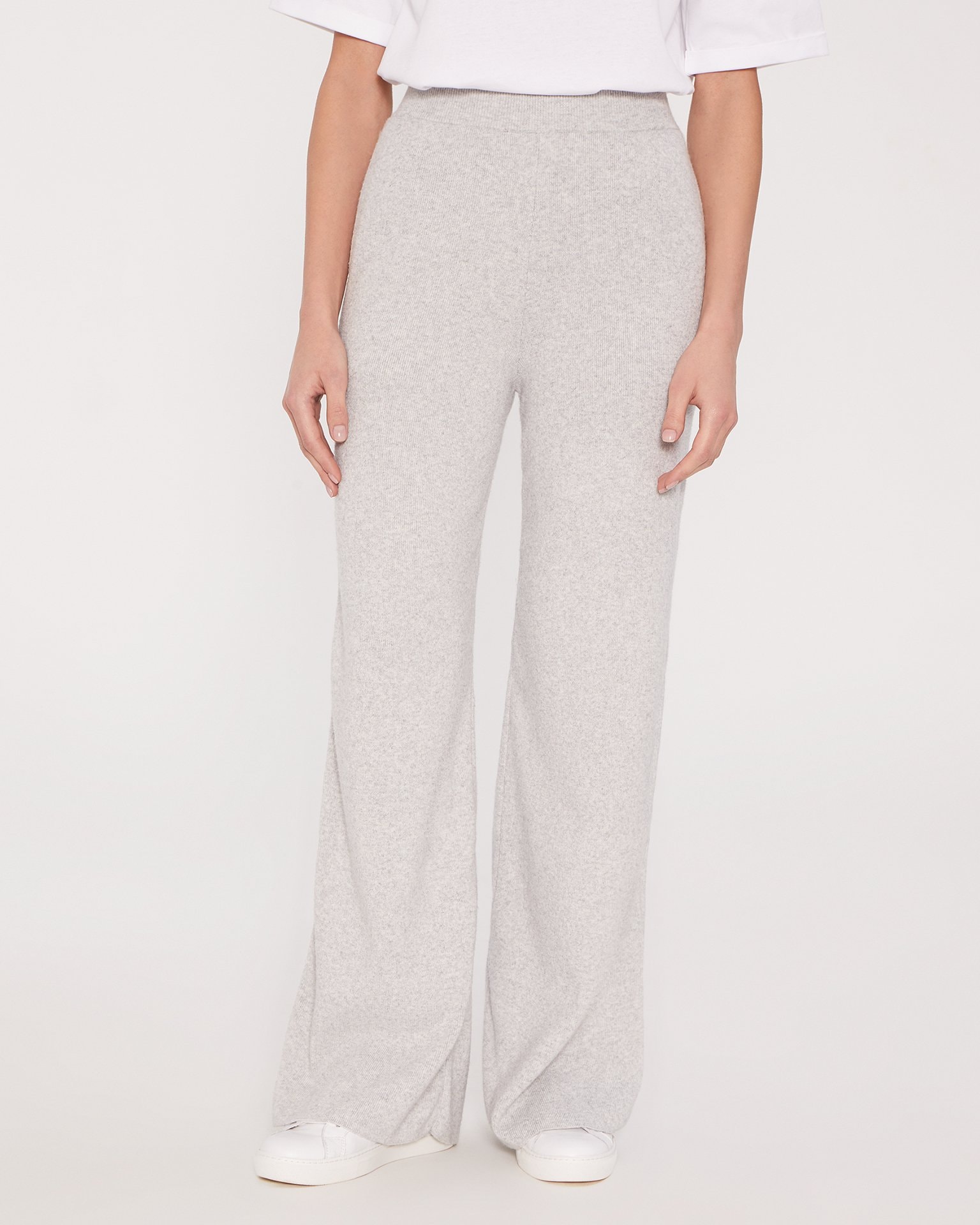 Grey knitted trousers, Grey — photo 5