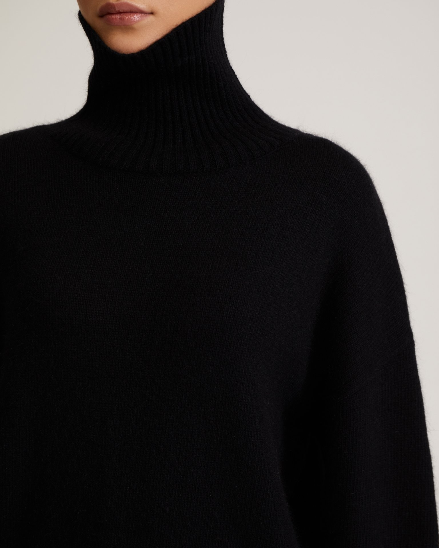 High-Neck Jumper, Black — photo 6