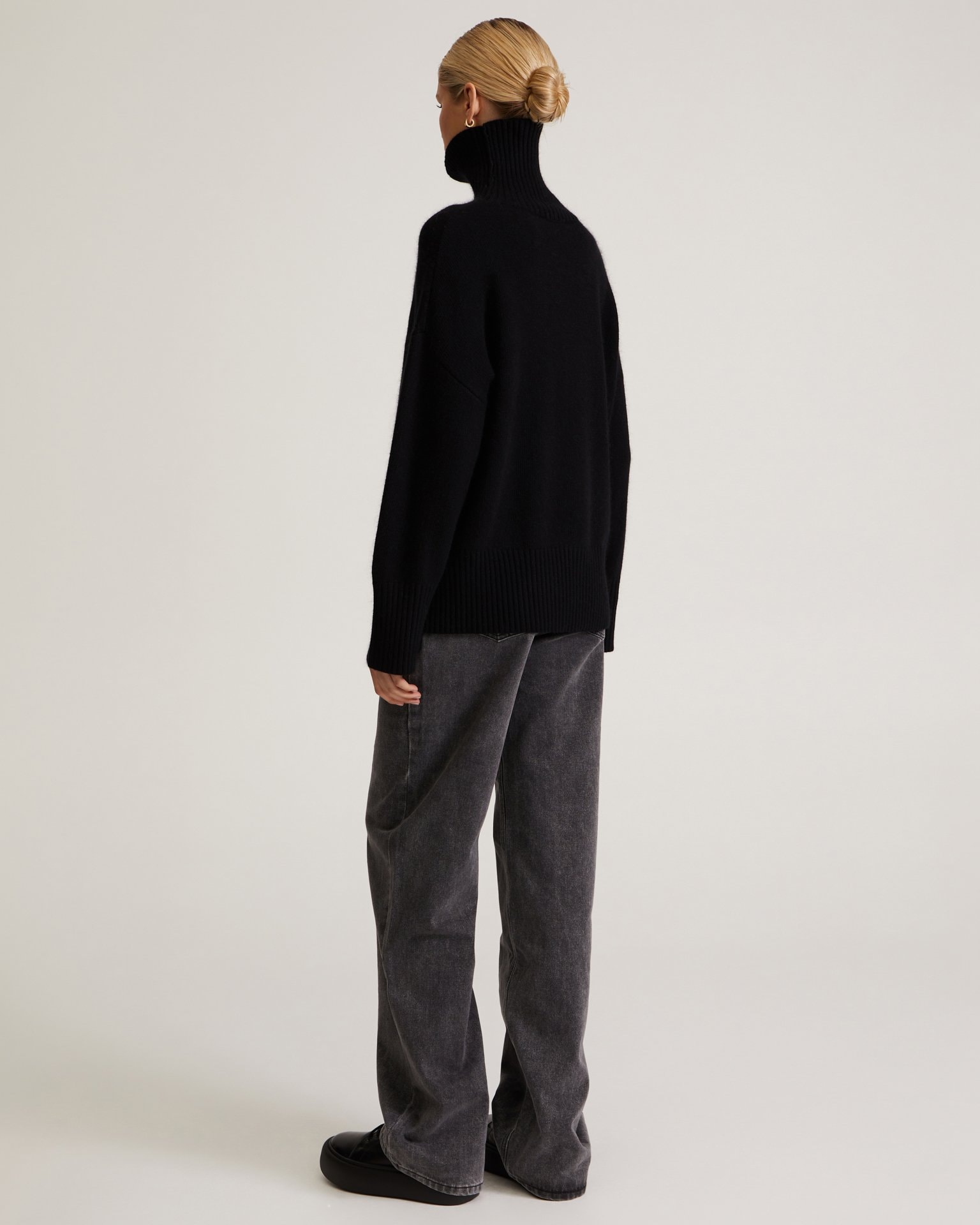 High-Neck Jumper, Black — photo 3