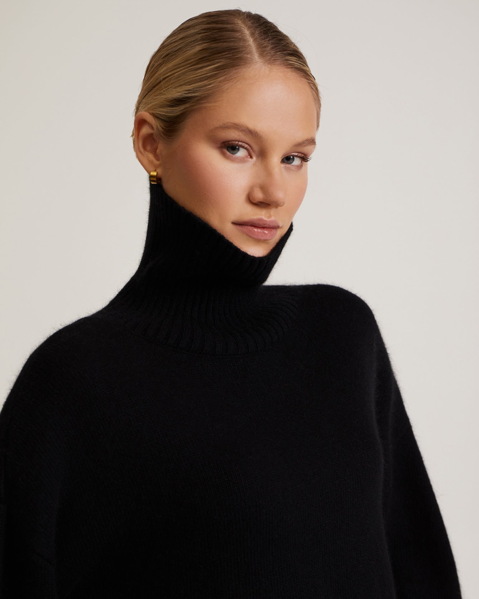High-Neck Jumper, Black — photo 5
