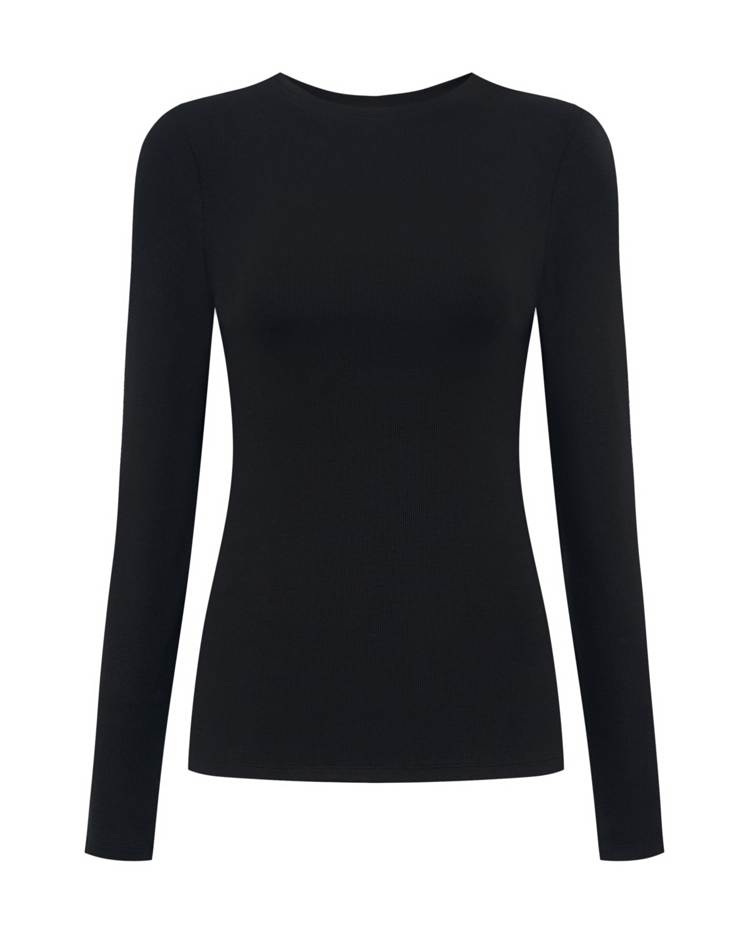 A black basic longsleeve, Black — photo 9