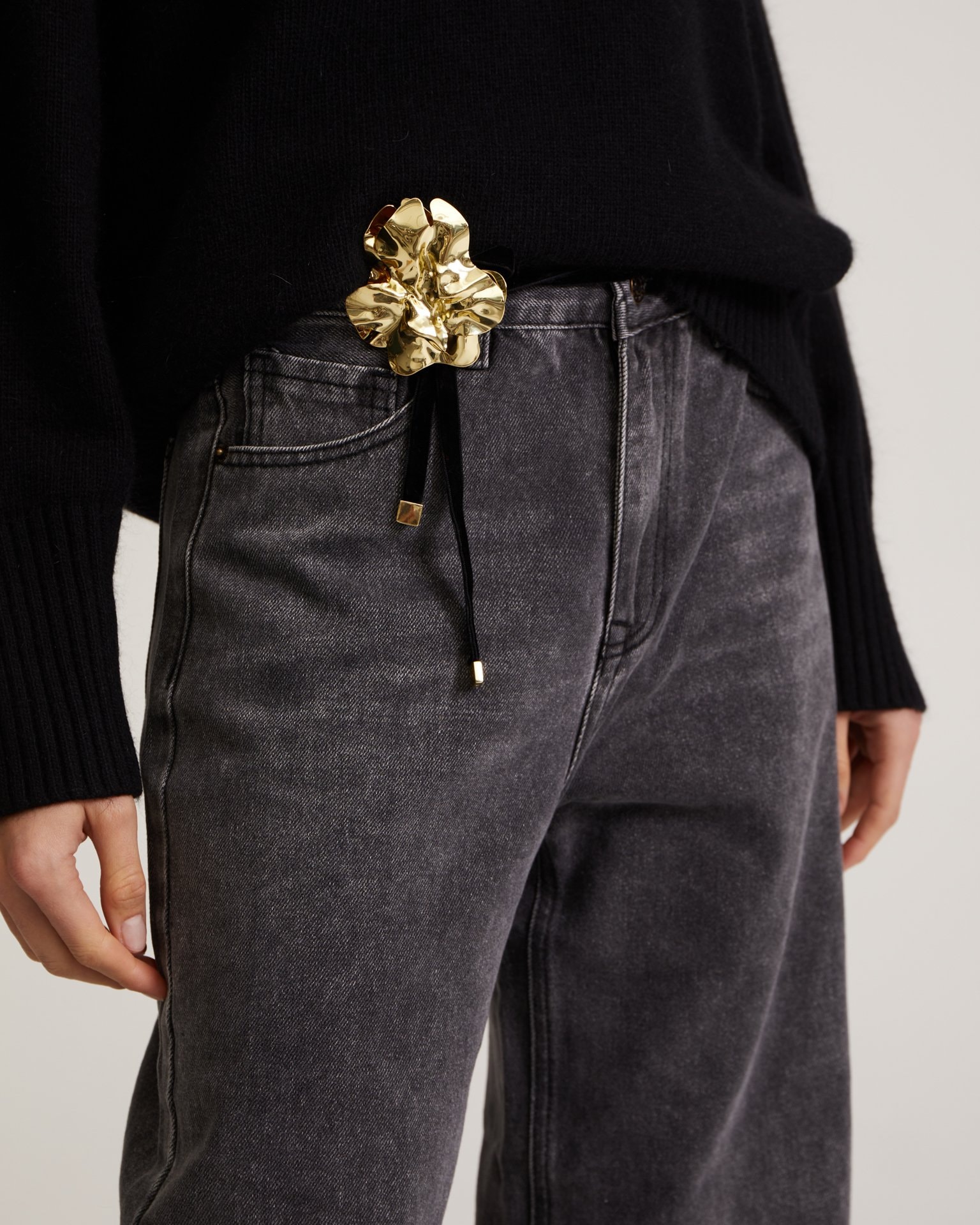 High-Neck Jumper, Black — photo 7